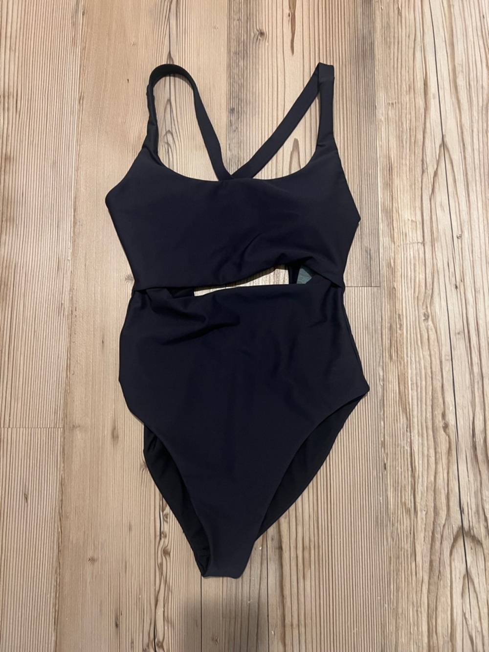 Carve Designs Black Cutout Halter One-Piece Swimsuit
